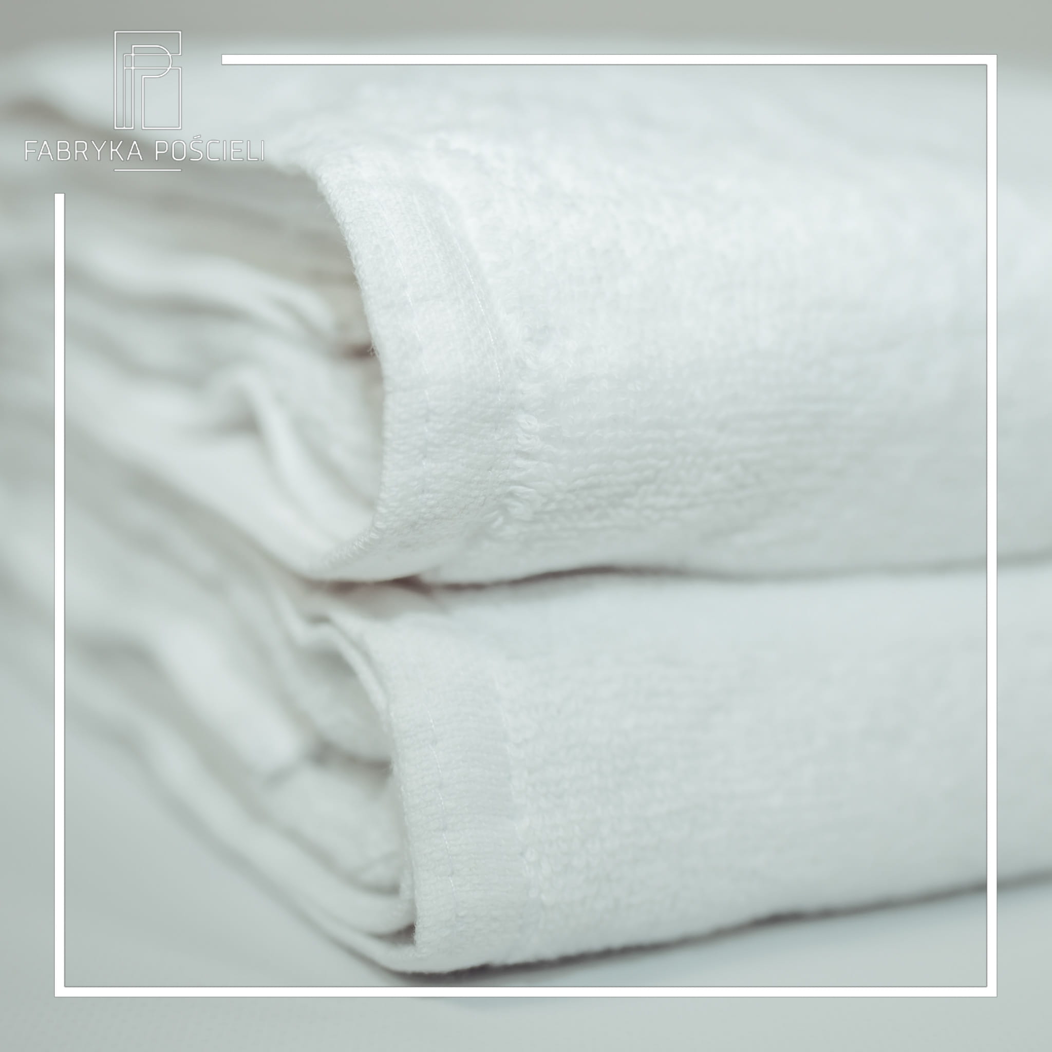 Recznik Hotelowy 70x140 Premium 550g Biały Podwójna Pętelka Famitex